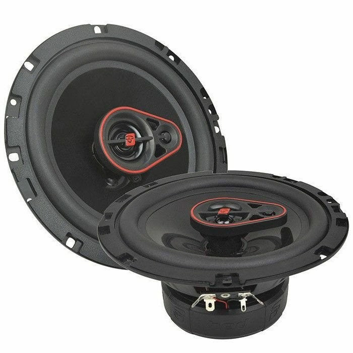 2 Pair CERWIN-VEGA 3-Way Coaxial Speakers (6.5", 340 Watts max) + Harness For Honda