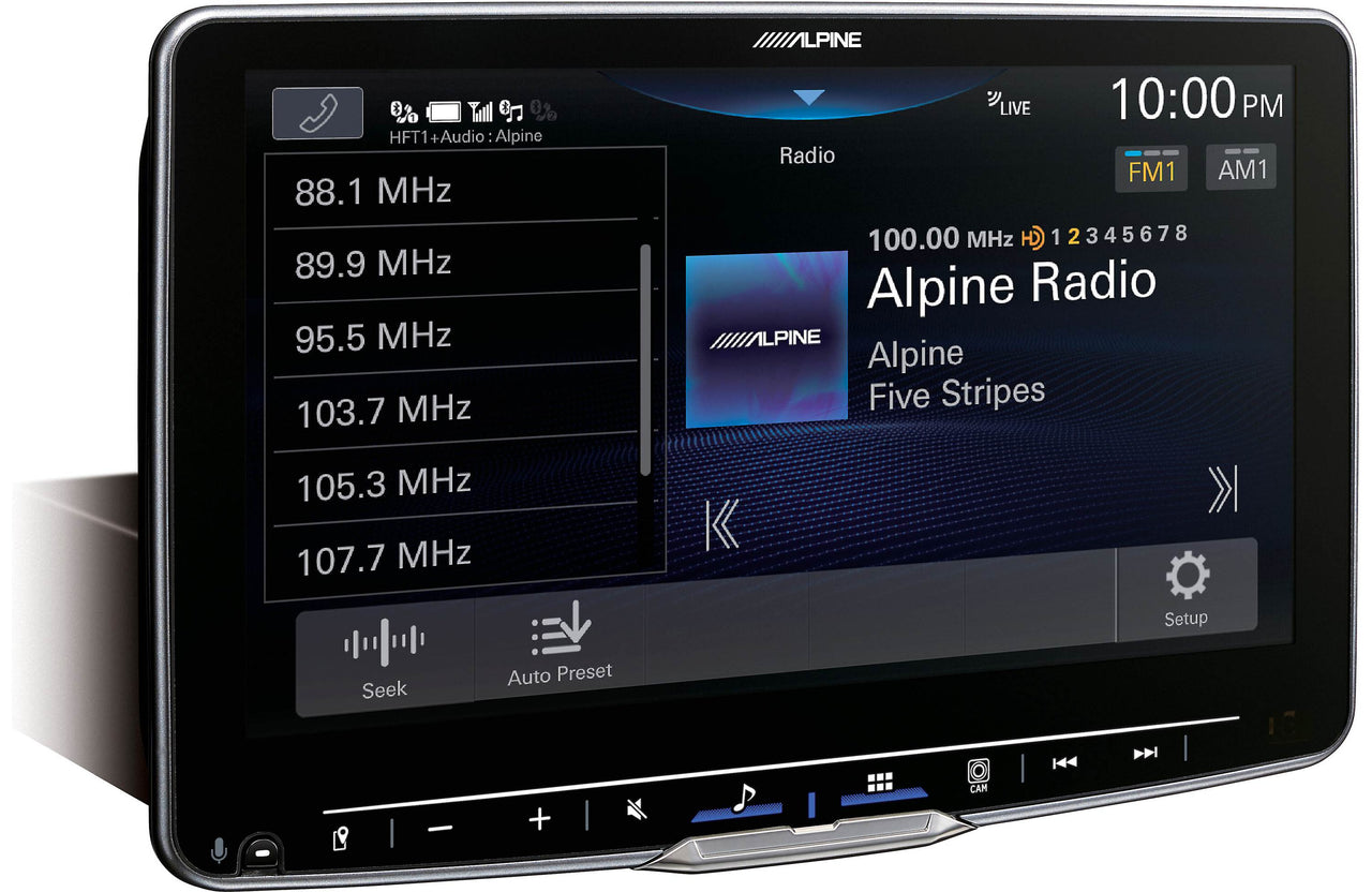 Alpine Halo 9 iLX-F509 9" Digital multimedia receiver + Alpine KAE-HF9DA Anti-reflective Screen Protector for iLX-F509