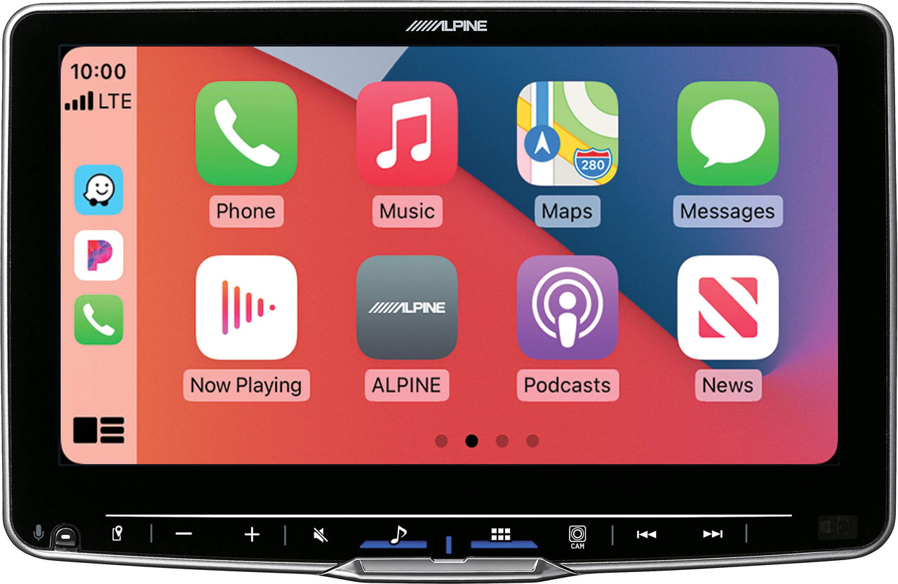 Alpine iLX-F509 9" Digital multimedia receiver+RUX-H02 Halo wireless volume knob, subwoofer level controller