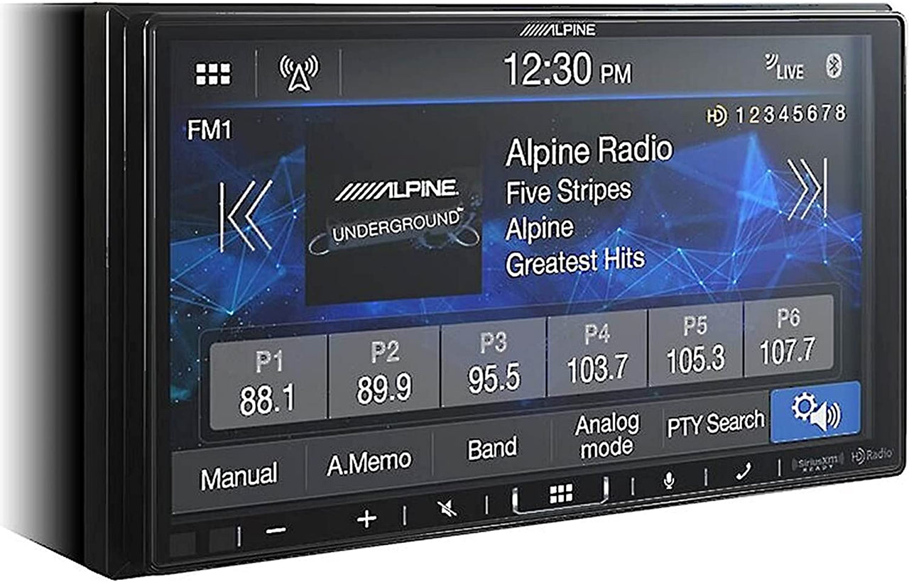 Alpine iLX-407 7" Shallow Chassis Multimedia Receiver with Apple Carplay