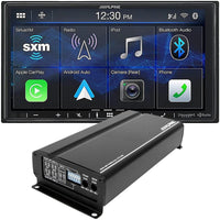Thumbnail for Alpine ILX-W670 + Alpine KTA-450 + CAM1800C Bundle Car Stereo 7 Inch Mechless Ultra-shallow AV System with Apple Carplay, Android Auto + 400W Power Pack Amplifier