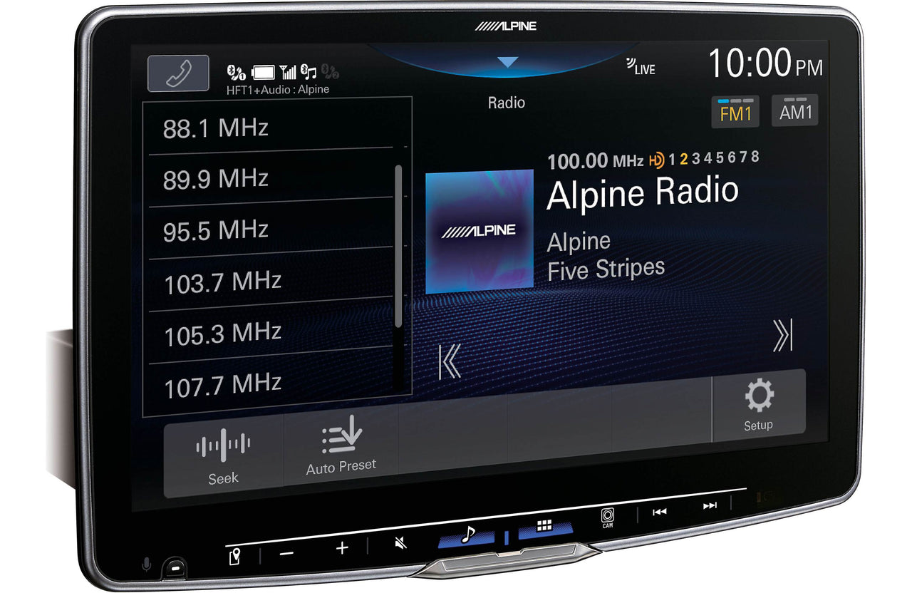 Alpine Halo9 iLX-F511 Digital multimedia receiver an 11" touchscreen that fits in a DIN dash opening (does not play discs)
