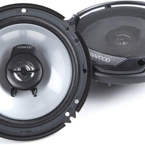 Kenwood KFC-1666S 300W 6.5" 2-Way Sport Series Flush Mount Coaxial Speakers w/ Paper Tweeters