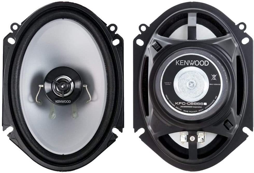 1 Pair Kenwood Car KFCC6866S 6x8" 500 Watt 2-Way Car Audio Coaxial Speakers Stereo