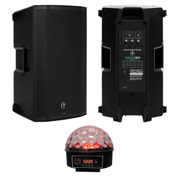 Mackie Thump212 1400W 12 inch Powered Speaker + MR DJ LED Crystal Super Dome