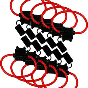 10 pack American Terminal MAXI-FH 8 gauge Waterproof Maxi Fuse Holder Car Audio 12 Volt Power Cable Wire