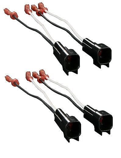 2 Pair Absolute AS-5600 Speaker Connector Harness<br/> for Select Ford GM Chevy Lincoln Mercury Mazda
