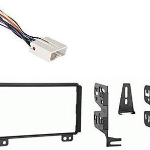 American Terminal AT-5026 AT-5520 Compatible Fit Ford Mustang 2004 Double DIN Aftermarket Stereo Harness Radio Install Dash Kit