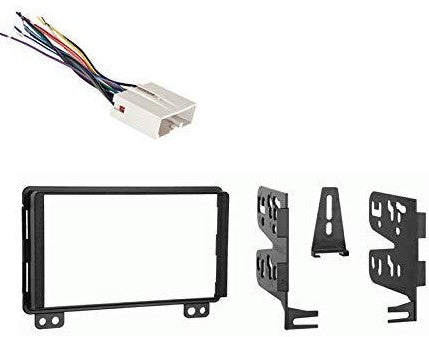 American Terminal AT-5026 AT-5520 Compatible with Ford Mustang 2004 Double DIN Aftermarket Stereo Harness Radio Install Dash Kit