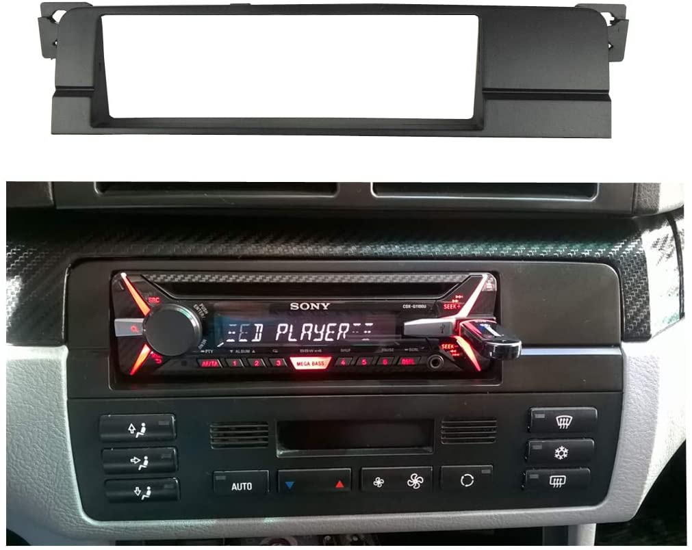 99-01 BMW 3 Series M3 E46 Car Stereo Radio Install Dash Kit Trim+Wiring Harness