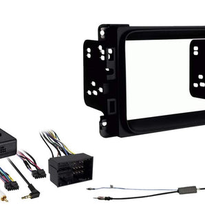 Fit 2013 - 2017 RAM Double Din Car Stereo Dash Kit + Harness + Antenna
