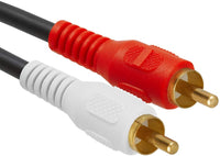 Thumbnail for Absolute USA Y Cable Splitter 1-Mini Plug, 2-RCA Plugs (6 feet)