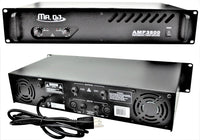 Thumbnail for MR DJ AMP3800<BR/> 1000W MAX, 2-channel 360 watts RMS bridgeable dynamic series PA DJ power amplifier