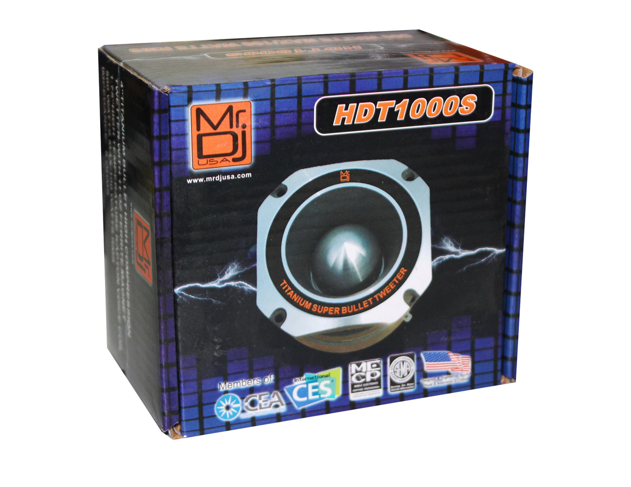 MR DJ HDT1000S 4-Inch Titanium Horn Bullet High Compression Tweeter