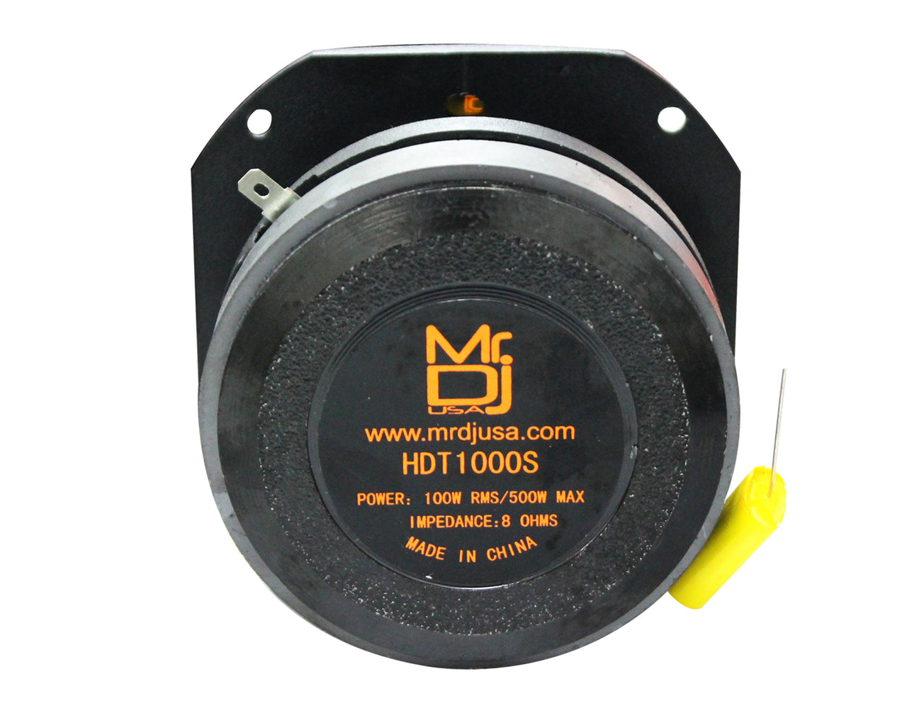2 MR DJ HDT1000S 4-Inch Titanium Horn Bullet High Compression Tweeter for Car, Van, ATV, UTV, Marine, Boat, Motorcycle, Motorsports, and Competition