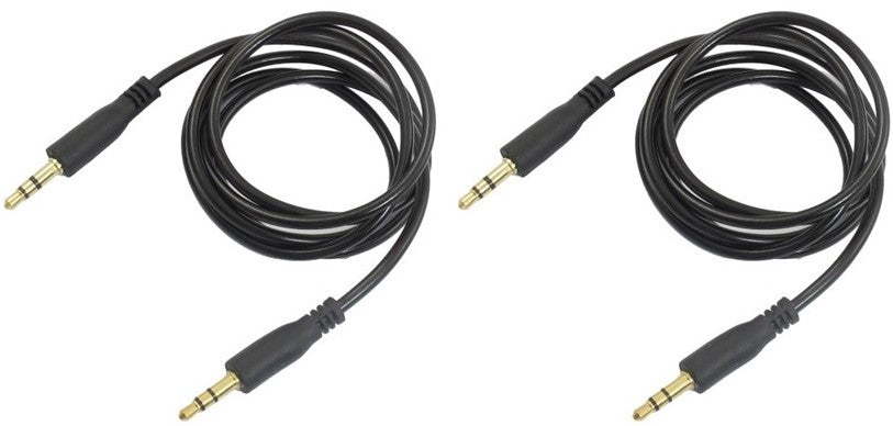 2 Mr Dj ACMM3 3 Feet Cable 1/8" Mini TRS (Stereo) to 1/8" Mini TRS (Stereo)