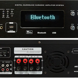 MR DJ AS301BT Hybrid Pre Amplifier Built-in Bluetooth USB/SD Card Reader AM/FM Tuner 3000 Watts p.m.p.o