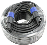 Thumbnail for 100 Foot Speakon to Speakon Male PA/DJ Speaker Cable - 2 Conductor