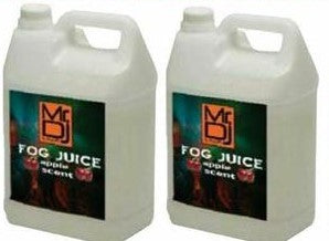 2 MR DJ Apple Scent Gallons of Fog/Smoke/Haze Machine Refill Liquid Juice Water Based Fog Machine Fluid