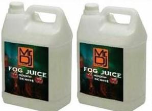 2 MR DJ Gallon Fog/Juice Fluid for Chauvet, ADJ, Machine Fog Juice Fluid Apple Scent Gallons of Fog/Smoke/Haze Machine Refill Liquid Juice Water Based Fog Machine Fluid