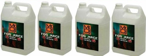 4 MR DJ Fog Juice Fluid Strawberry Scent Gallons of Fog/Smoke/Haze Machine Refill Liquid Juice Water Based Fog Machine Fluid