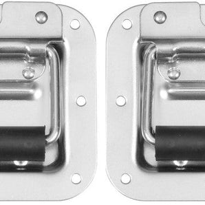 2 Heavy Duty Chrome Flight Case Speaker Cabinet Road Case Handle