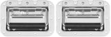2 Heavy Duty Chrome Flight Case Speaker Cabinet Road Case Handle