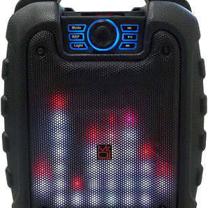 MR. DJ DISCO 5.25" portable speaker w/ Bluetooth rechargeable battery & led light