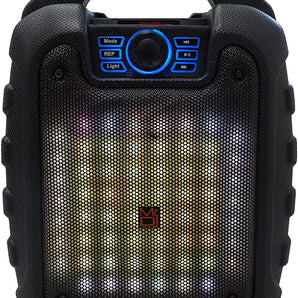 MR. DJ DISCO 5.25" portable speaker w/ Bluetooth rechargeable battery & led light