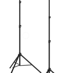 2 MR DJ LS-100 Pro DJ Lighting Tripod & T-Bar Portable Light Stand Bundle