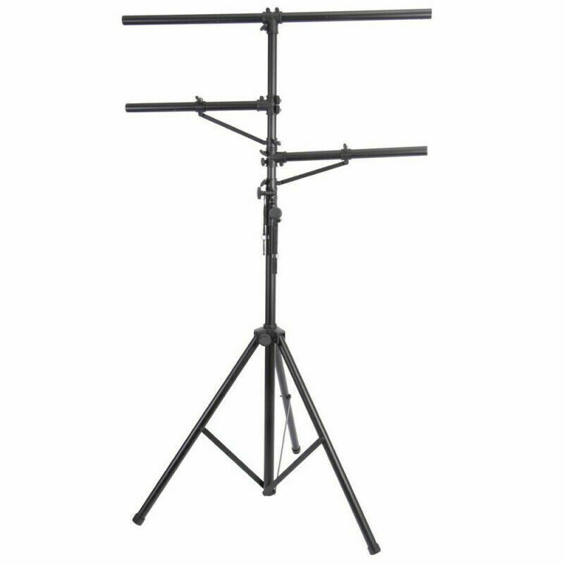 2 MR DJ Pro DJ Lighting Heavy Duty Multi Arm Tripod & T-Bar Light Tripod Stand