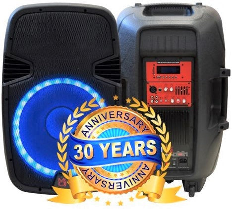 MR DJ PBX2690LB 15" Bluetooth Speaker<br/>2-way 15" PA DJ 3500 Watts Active Powered Bluetooth Karaoke Speaker with LED Accent Lighting