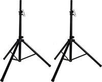 Thumbnail for MR DJ Professional PA DJ 2 tripod speaker stands,4-6ft Adjustable Height, 35mm Compatible Insert, for stage/studio monitor/home