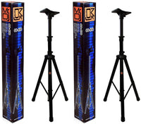 Thumbnail for 2 MR DJ SS450B Universal Folding Tripod PRO PA DJ Home On Stage Speaker Stand