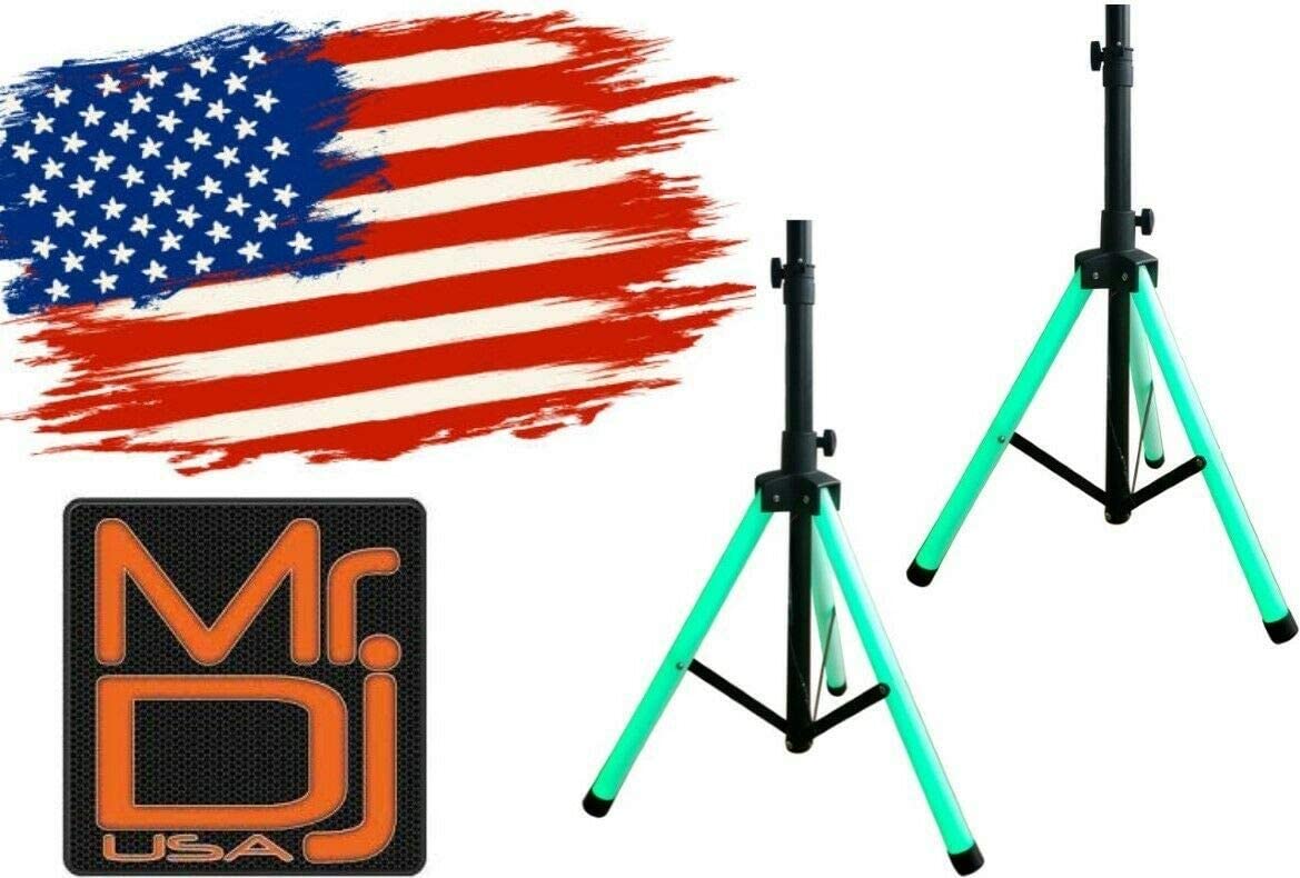 2 MR DJ SS600LED Color Stand <br/> ultra-bright universal color-changing stand LED speaker stand tripod telescoping with LED lighting and IR remote control