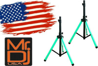 Thumbnail for 2 MR DJ SS600LED Color Stand <br/> ultra-bright universal color-changing stand LED speaker stand tripod telescoping with LED lighting and IR remote control