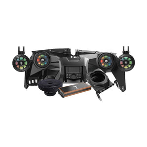 Diamond Audio MSX3KD3 2017+ Can Am Maverick X3/X3 Max Complete Speaker Kit with 8 Ch Digital Amplifier, DMR3 Media Audio Player, 10” Sealed Marine Subwoofer and 6.5” Tower Speaker System