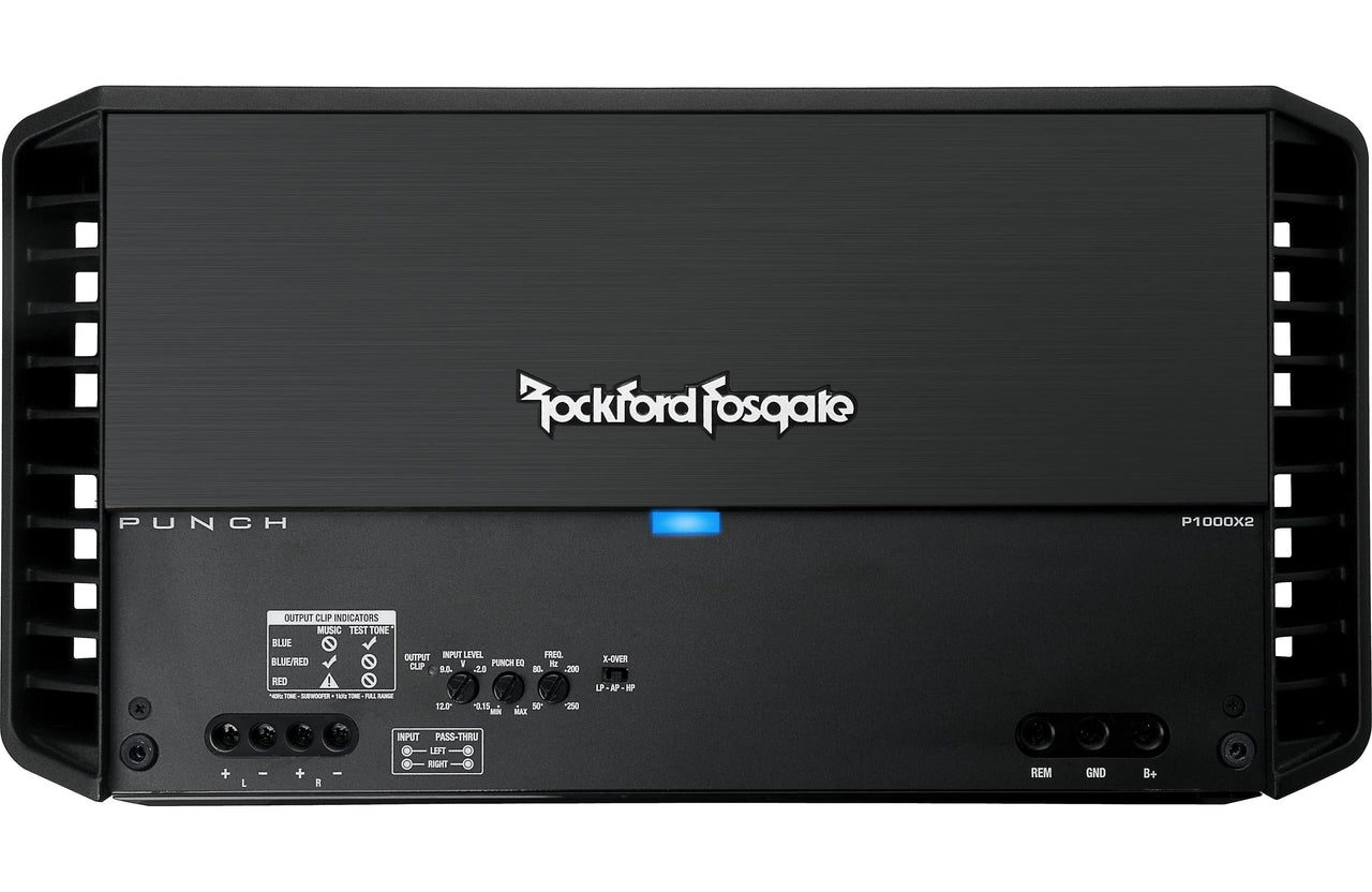 Rockford Fosgate Punch P1000X2 2-channel car amplifier 300 watts RMS x 2