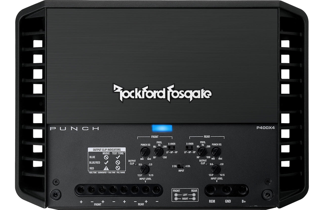 Rockford Fosgate Punch P400X4 4-channel car amplifier 50 watts RMS x 4