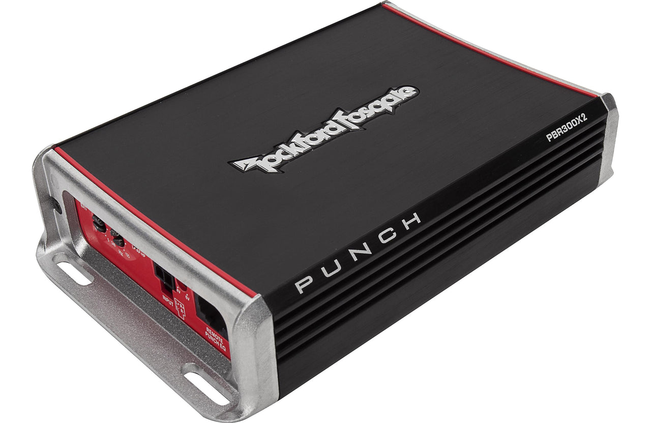 Rockford Fosgate Punch PBR300X2 Compact 2-channel car amplifier 100 watts RMS x 2