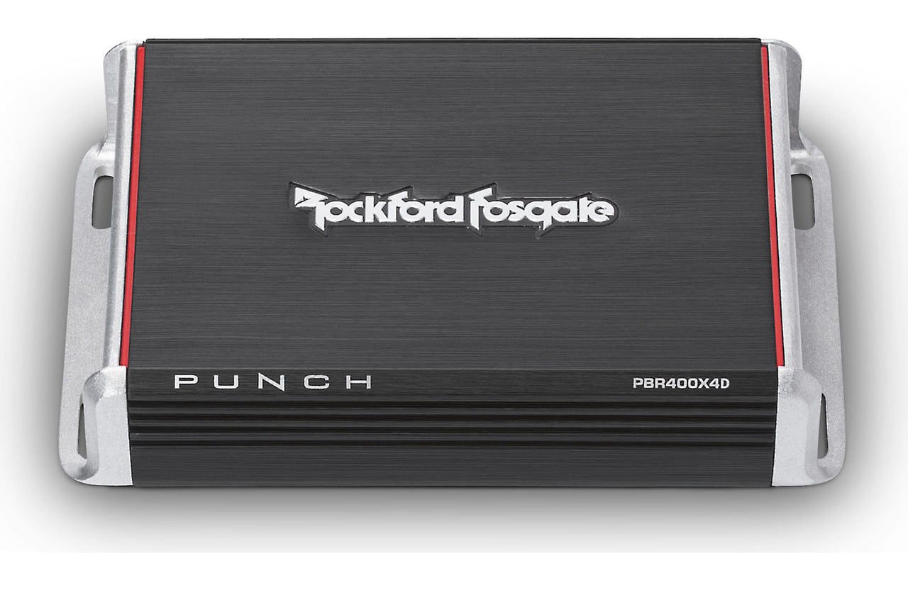 Rockford Fosgate Punch PBR400X4D Compact 4-channel car amplifier 50 watts RMS x 4
