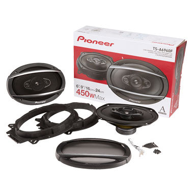 Pioneer TS-A6960F 450W 6X9" Way  4 Ohm Coaxial Car Audio Speakers 2 Pairs