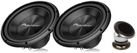 Thumbnail for Pair of Pioneer TS-A300D4 12” Dual 4 Ohms Voice Coil Subwoofer - 1500 Watts with Phone Holder Magnet