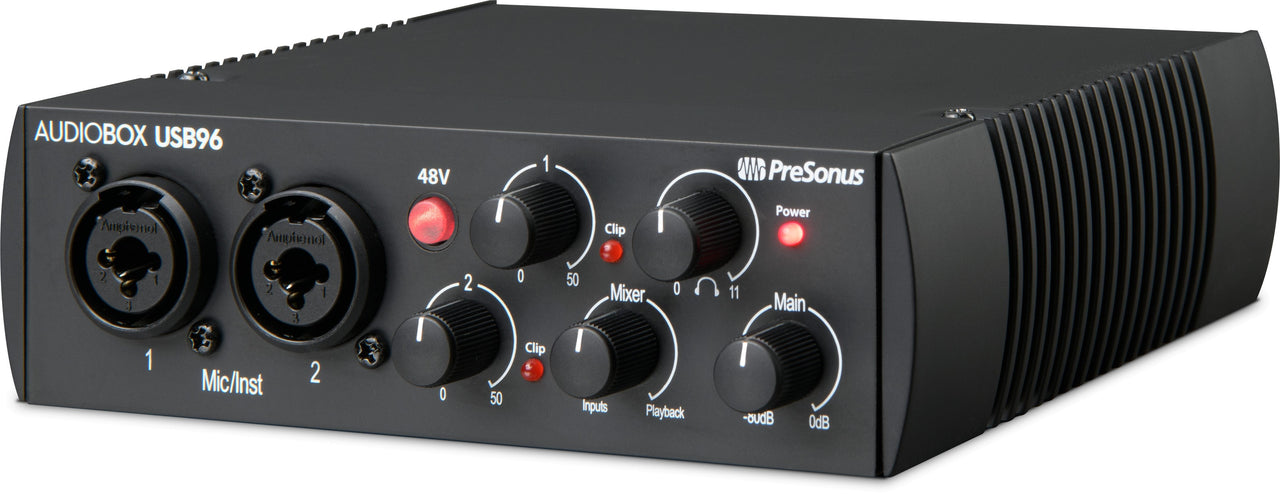 PreSonus AudioBox 96 Studio Hardware and Software Recording Bundle 25th Anniversary Edition