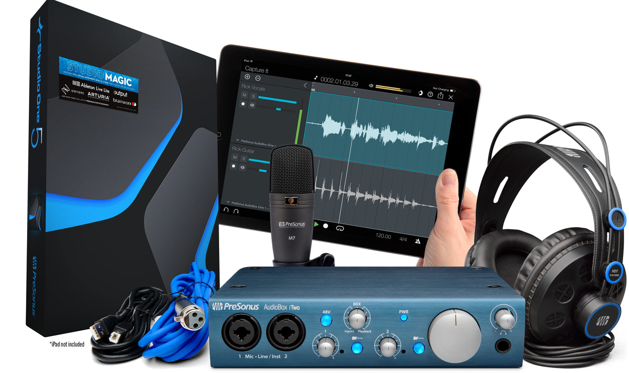 PreSonus AudioBox iTwo Studio - 2x2 USB/iPad Recording System