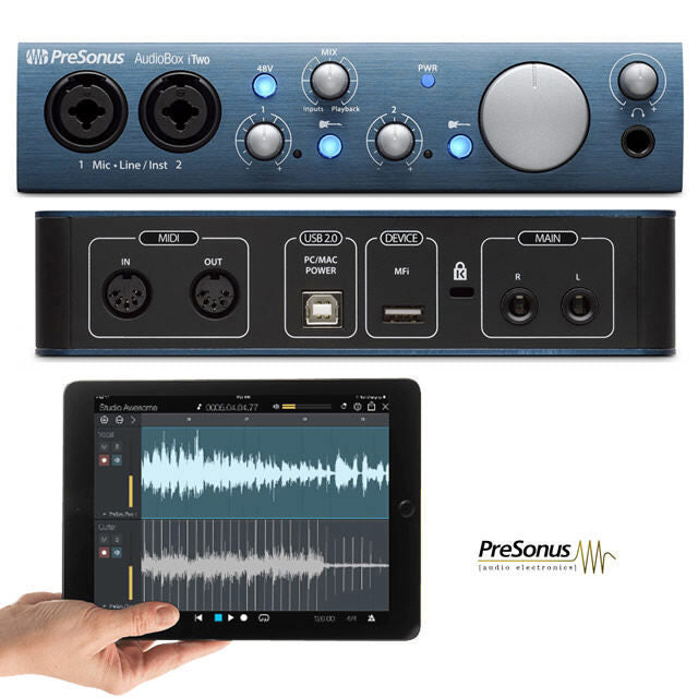 PreSonus AudioBox iTwo Studio - 2x2 USB/iPad Recording System