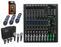 Thumbnail for Mackie ProFX12v3 12-Channel Mixer with Built-in Effects and USB + RS21 3 Pack Microphones +3 XLR Cables+free Absolute Phone Holder