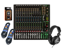Thumbnail for Mackie ProFX16v3 16-Channel Mixer with Built-in Effects and USB + Pro TH02 Headphone with Pair of XLR Cable+free Absolute Phone Holder