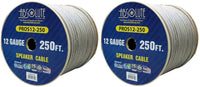 Thumbnail for 2 Absolute USA PROS12250 12 Gauge Speaker Wire<br/> 250' 12 Gauge PRO PA DJ Car Home Marine Audio Speaker Wire Cable Spool