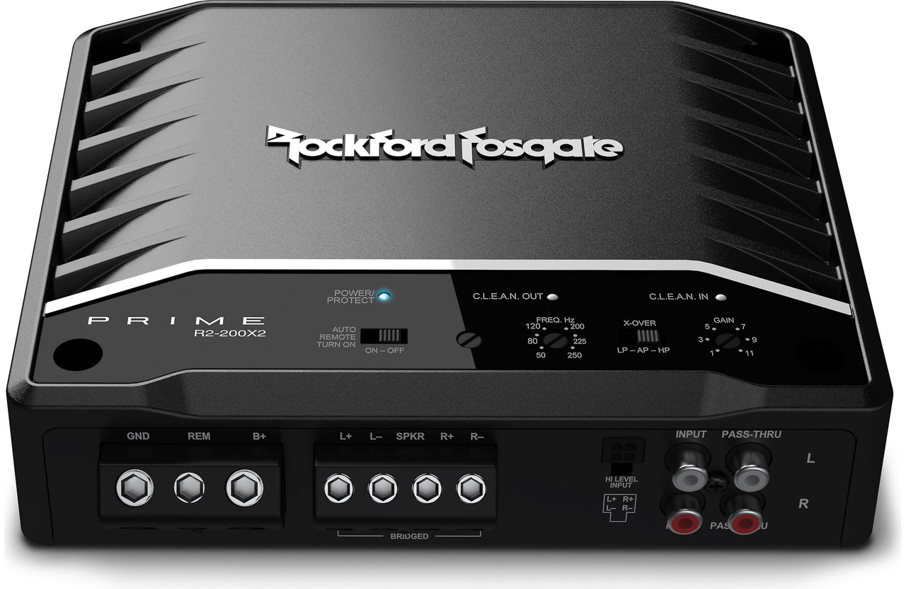 Rockford Fosgate R2-200X2 Prime Series 2-channel car amplifier 50 watts RMS x 2